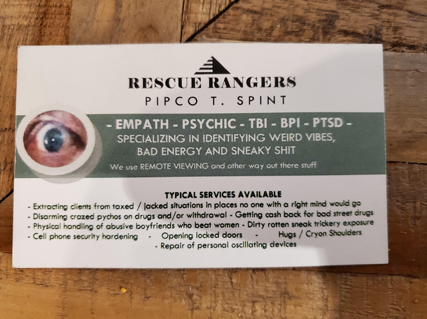 This is a legitimate business card