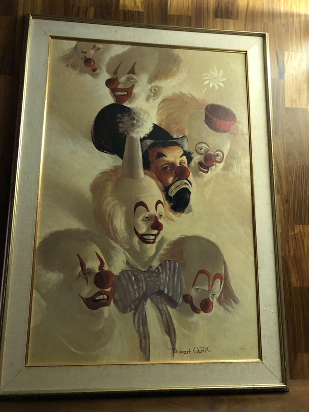 This is a real painting my roommate has chosen to have in this room