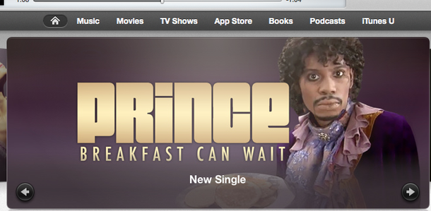 This is actually the artwork for the new Prince single on iTunes