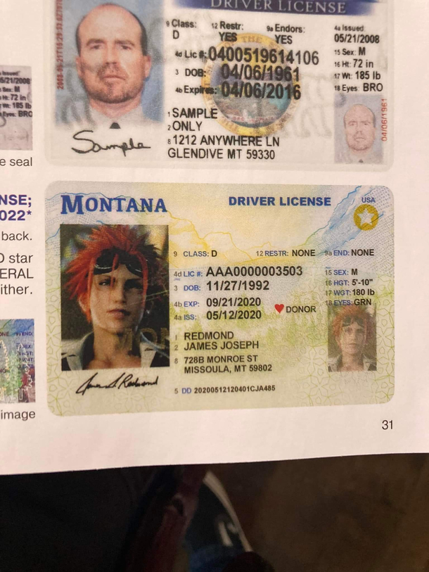 This is apparently from a training manual at Buffalo Wild Wings Reno from Final Fantasy s real name is James Joseph Redmond and he is from Montana