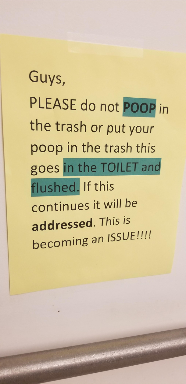 This is becoming an ISSUE Ya think