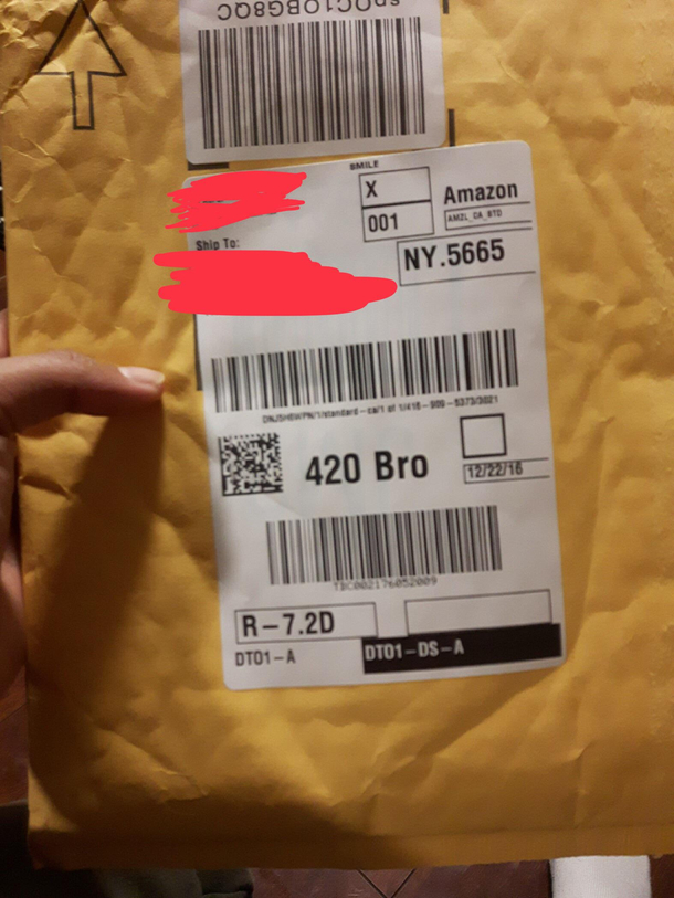 This is how it looks when Amazon sends me packages