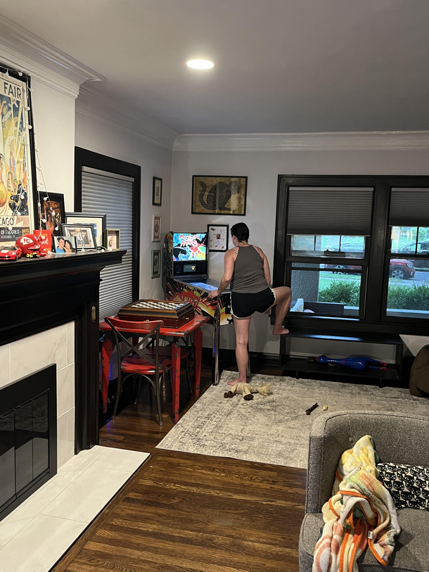 This is how my wife plays pinball