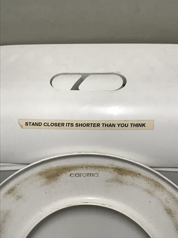 This is in the toilet at work