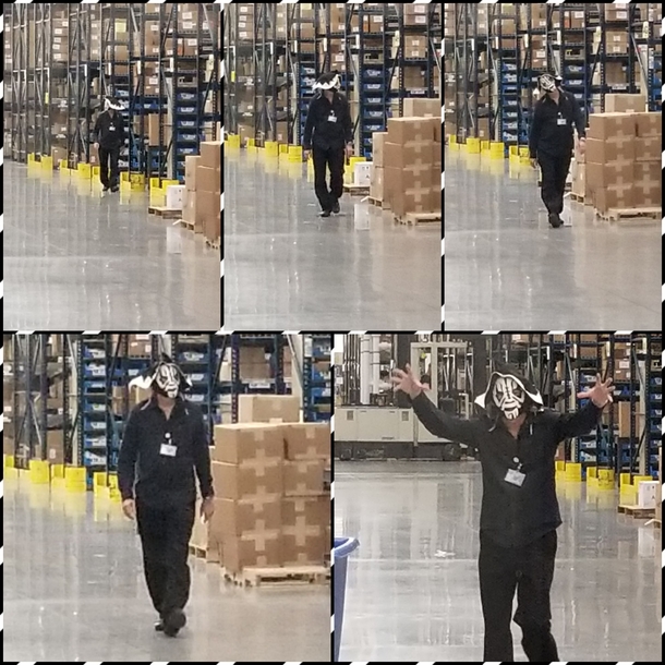 This is Joel - the only person at work who dressed up for Halloween He doesnt care that no one else dressed up hes been working all day like this