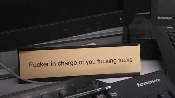 This is on my bosss desk