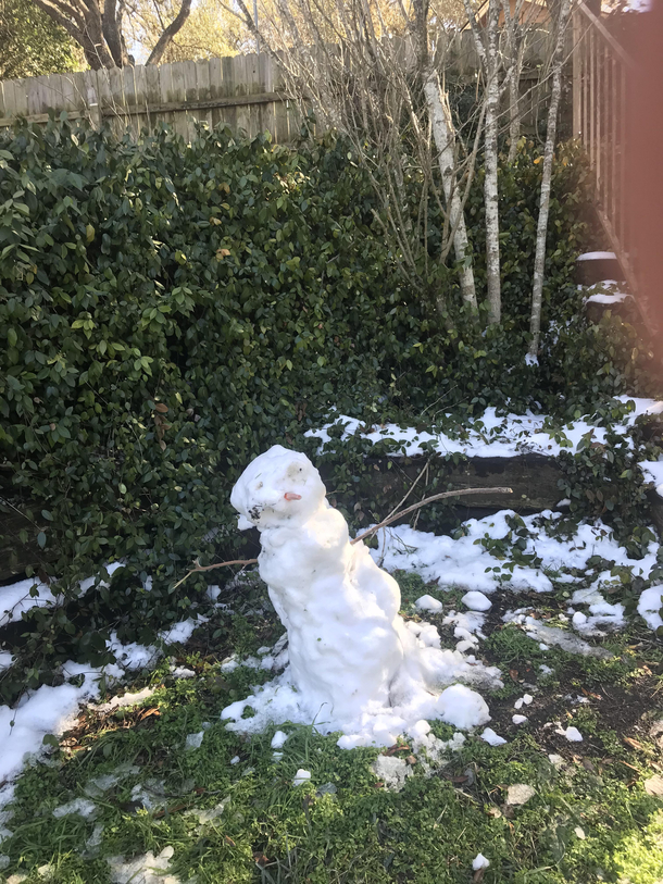 This is our snow woman Eileen