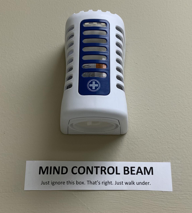 This is over the door of the mens bathroom at my work as you exit