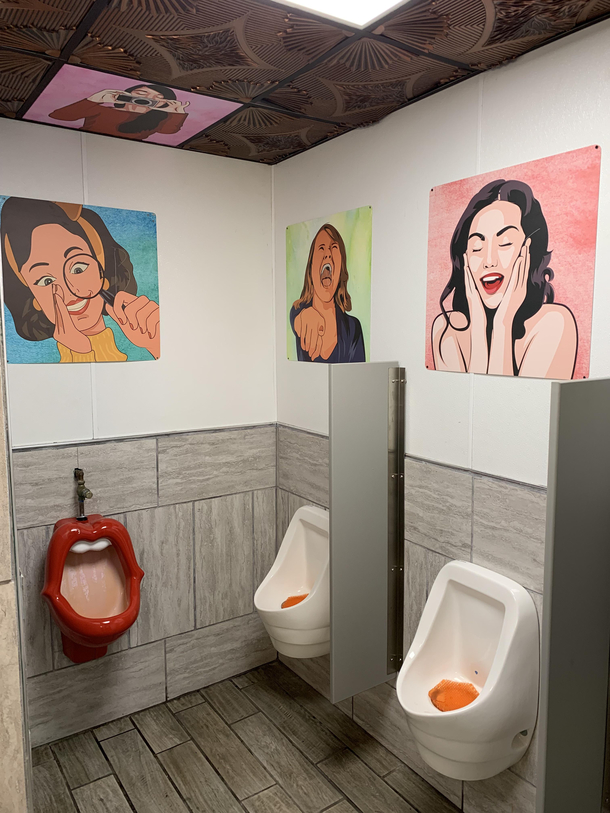 This is probably the coolest bathroom at a bar Ive ever been in