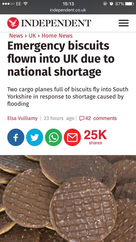 This is the most British headline I have ever seen