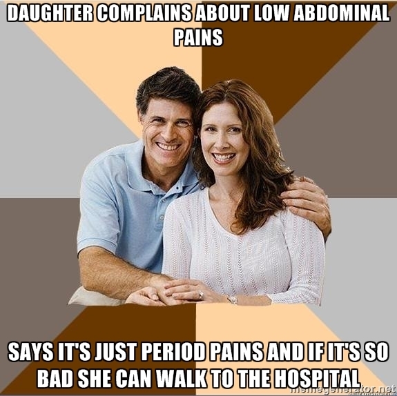 This is the story of how my friend got her appendix removed in High School