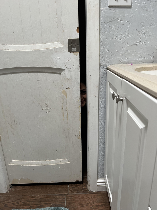 This is what I have to deal with every morning while going to the bathroom