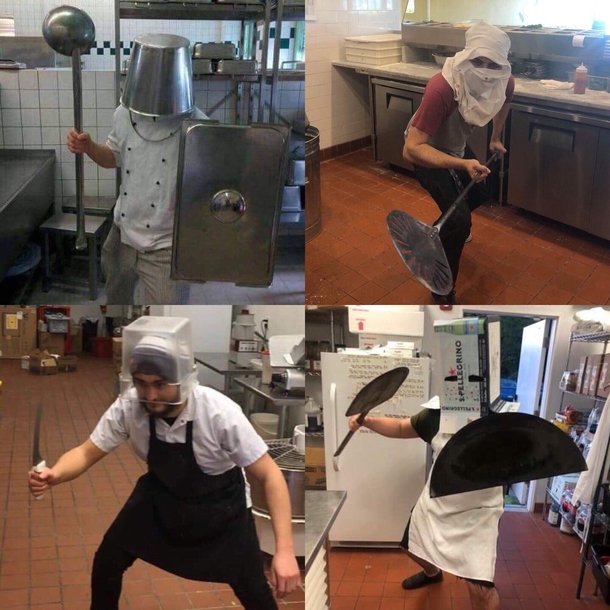 This is what my lil bro does at work Choose your fighter