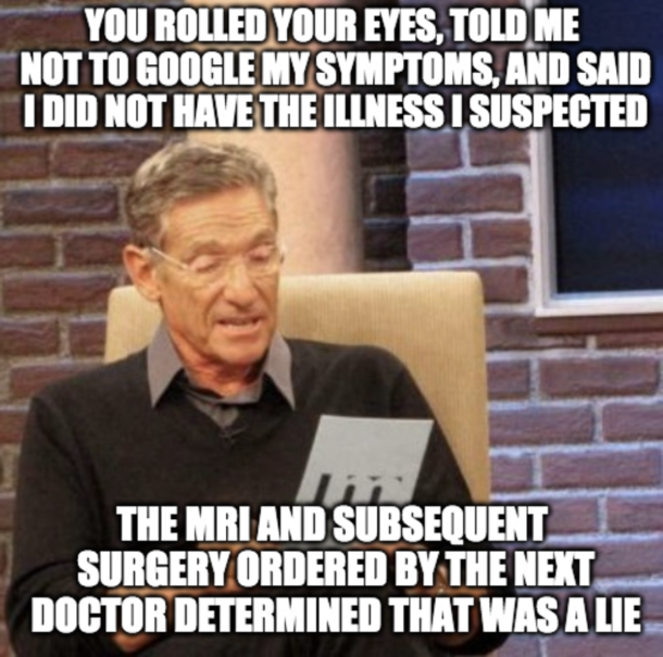 This is why its OK to go a second doctor  if you feel your concerns arent being respected