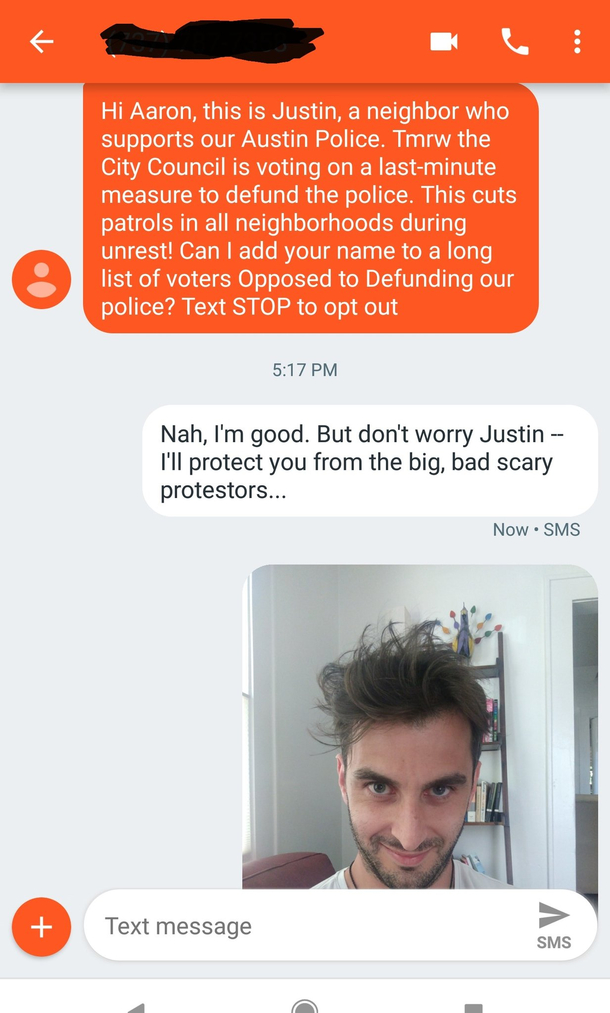 This is why the neighbors avoid me
