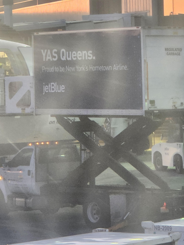 This JetBlue Advertisement at JFK had me cracking up
