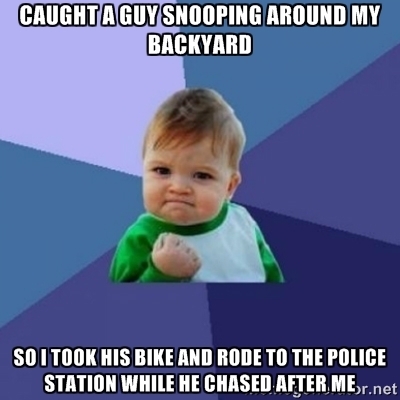 This just happened The cops said I was technically in the wrong but the guy had warrants amp was trespassing