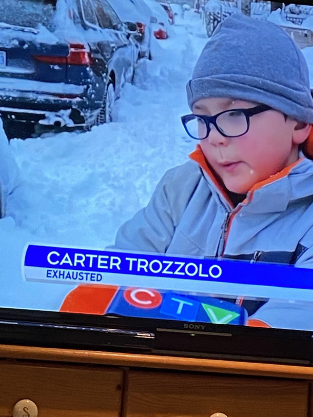 This kid being interviewed
