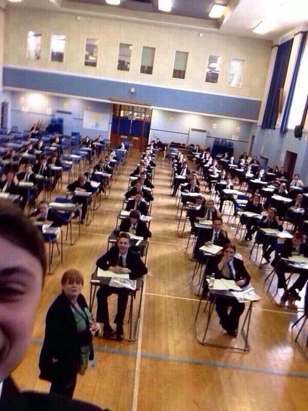 This kid is banned from taking public exams for  years because of this selfie