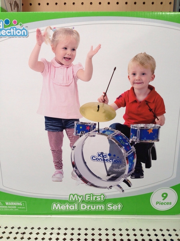 This kid is so metal