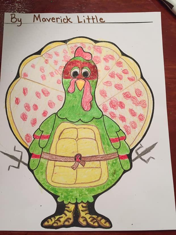 This kid knows how to do Thanksgiving