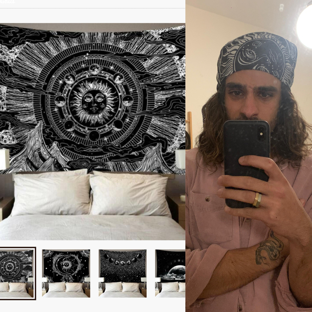 This large wall tapestry my best friend bought me vs what actually came
