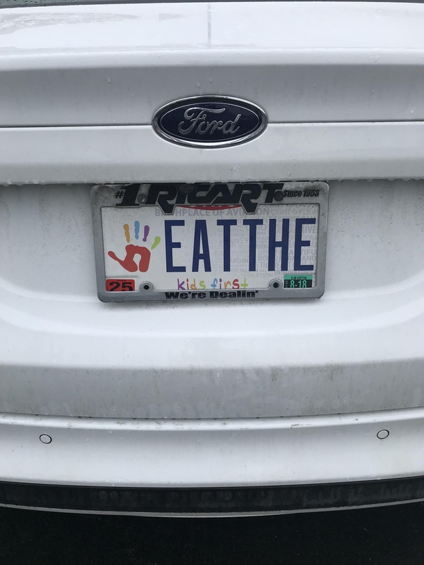 This license plate I found today