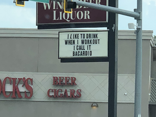 This liquor store marquee game is always on point - Meme Guy