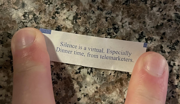 This lovely fortune I received tonight