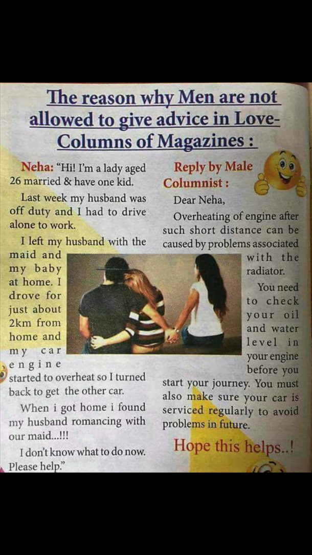 This magazine columnist