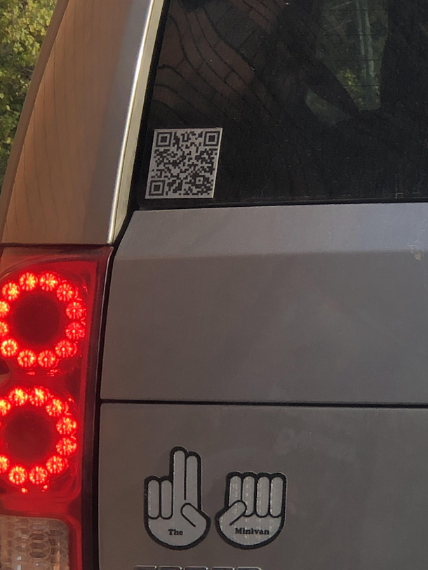 This magnificent bastard was ahead of me in a drive thru