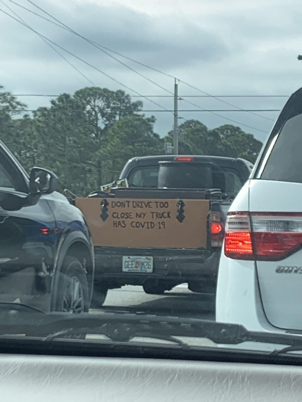This make shift tailgate I saw today