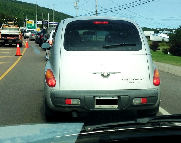 This man is under no illusions about his choice of vehicle