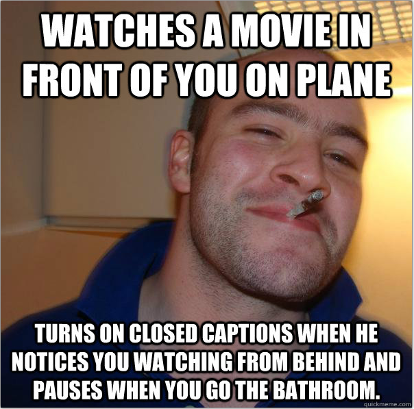 This man made my -hour plane ride much easier