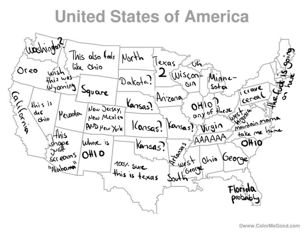 This map is all over Twitter Apparently some German guy got bored and tried to name all  states This is the end result