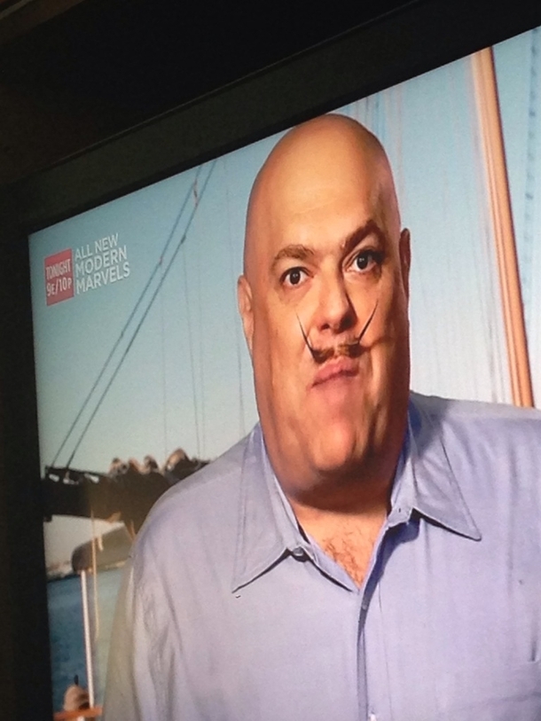 This mustache I saw on the History Channel