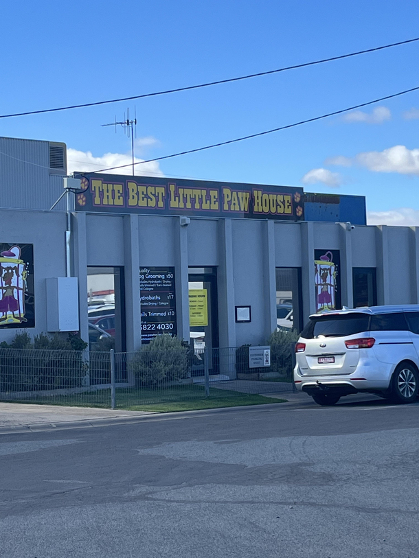This name of this dog grooming business always makes me laugh