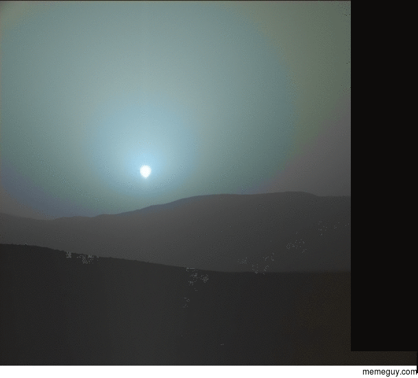 This new NASA view of sunset on Mars is stellar