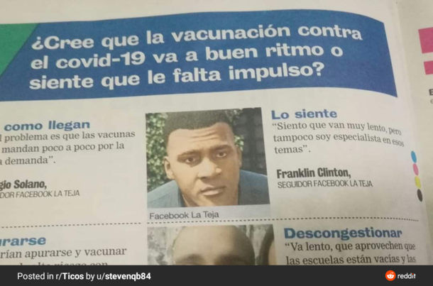 This newspaper thought Franklin was a real person