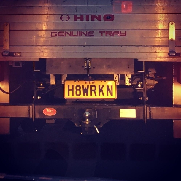 This number plate GETS me