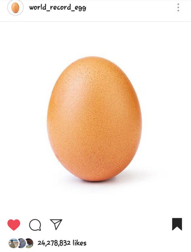 This picture of an egg on Instagram became the most liked picture surpassing Kylie Jenners M