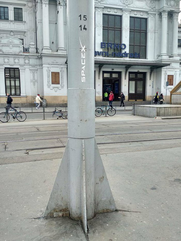 This pole in Brno Czech Republic