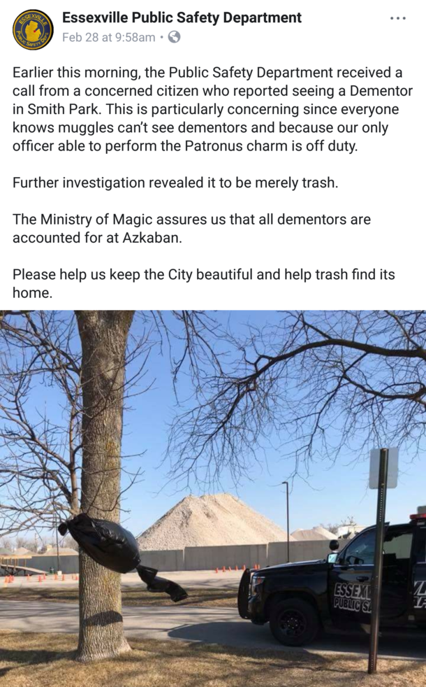 This Police Department has a sense of humor