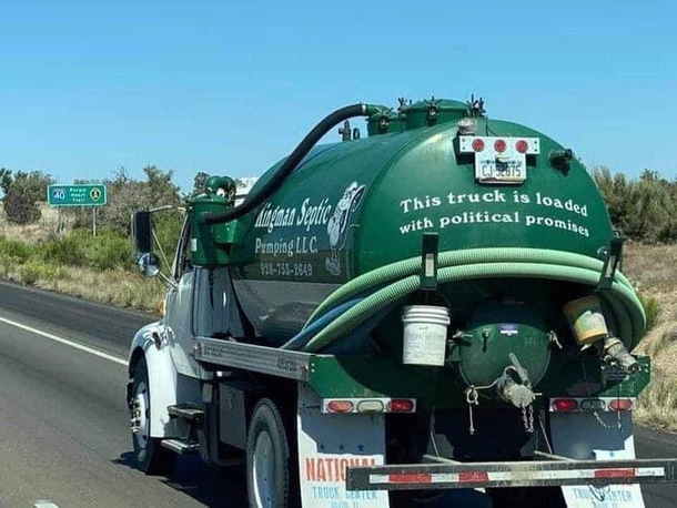 This poop truck spitting the truth out