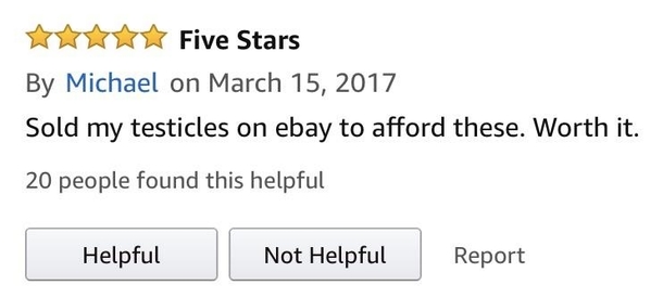 This review for  speakers on Amazon