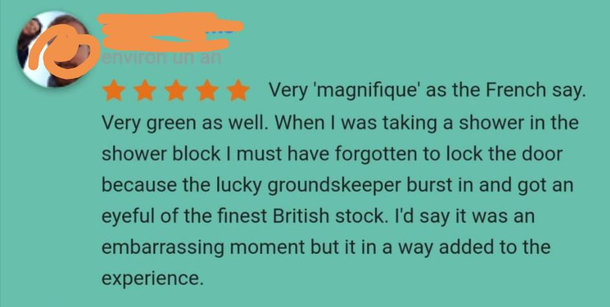 This review of a camping site in France