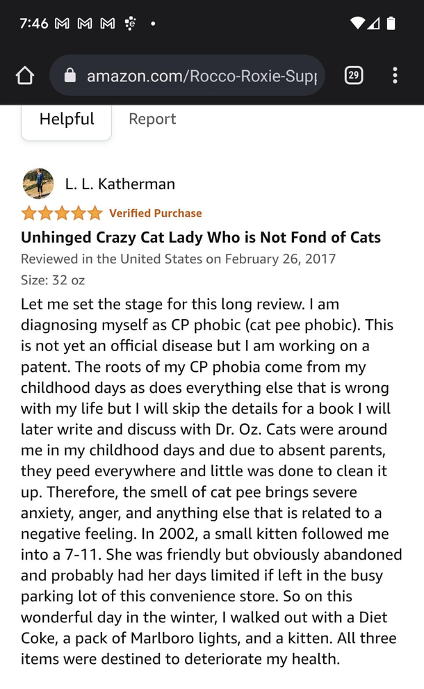 This review of a pet stain removerMost of my life decisions have also been made with a pack of Malbaro Lights and a diet coke