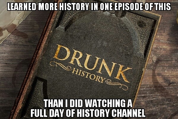 This says a lot about how the history channel is running things