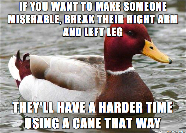 This seemingly sweet petite woman gave me this advice