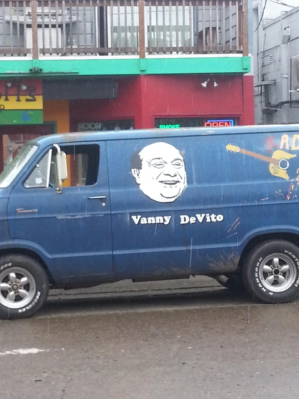 This showed up in town today outside of the local head shop